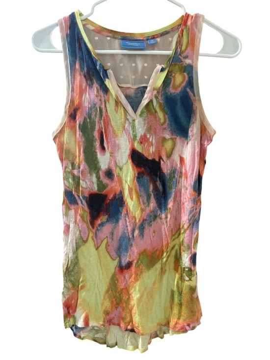 Tops - Simply Vera Vera Wang Colorful Abstract Print Sleeveless V-neck Tank Size XS